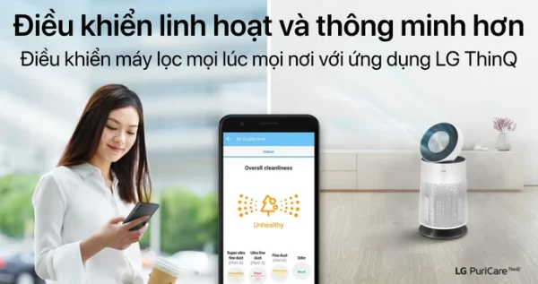 Máy lọc không khí LG Puricare 1 tầng Safe Plus AS65GDWH0 - Hình ảnh 5