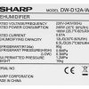 Máy hút ẩm  Sharp DW-D12A-W - Hình ảnh 12