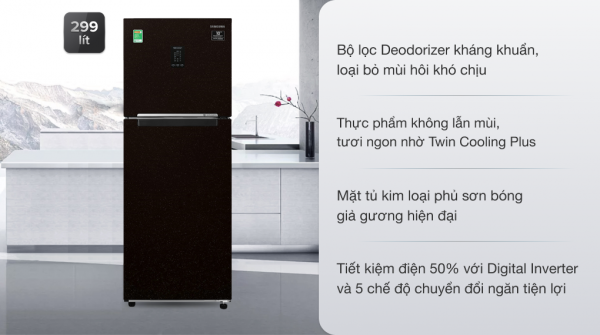 Tủ lạnh Samsung Inverter 299 lít RT29K5532BY/SV