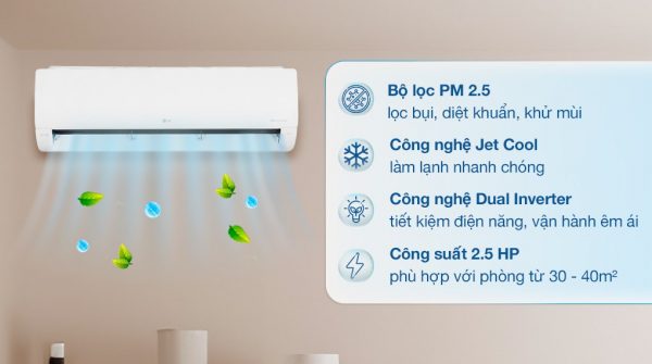 Máy lạnh LG Inverter 2.5 HP V24WIN1